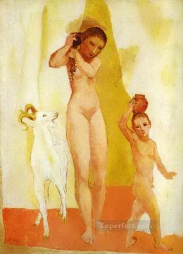 Joven con una cabra 1906 Pablo Picasso Pinturas al óleo